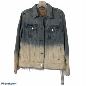 Cecico Blue and Tan Ombre Jean Jacket